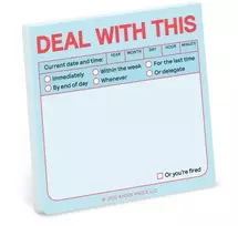 KNYGA Knock Knock Deal with This Sticky Note (Pastel Edition)