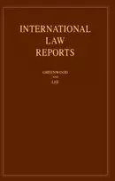KNYGA Christopher Greenwood International Law Reports: Volume 188