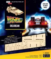 KNYGA Bookshop IncrediBuilds: Back to the Future: DeLorean Book and 3D Wood Model