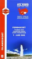 KNYGA H H Hansen Iceland Touring Map for drivers and tourists 1:600 000