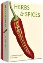 KNYGA Bookshop Herbs and Spices Detailed Notecard Set