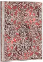 KNYGA paperblanks Garnet (Sidabrinis Filigree Collection) Ultra Unlined Softcover Flexi Journal