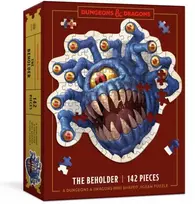 KNYGA Bookshop Dungeons & Dragons Mini Shaped Jigsaw Puzzle: The Beholder Edition