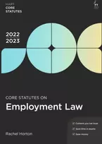 KNYGA Rachel Horton Core Statutes on Employment Law 2022-23