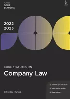 KNYGA Cowan Ervine Core Statutes on Company Law 2022-23