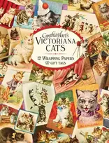 KNYGA Cynthia Hart's Victoriana Cats: 12 Wrapping Papers and Gift Tags
