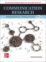 KNYGA Joann Keyton Communication Research: Asking Questions Finding Answers ISE