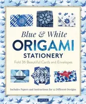 KNYGA Tuttle Tuttle Studio Mėlyna & Baltas Origami Stationery Kit