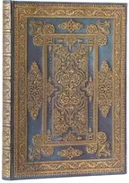 KNYGA paperblanks Mėlyna Luxe (Luxe Design) Ultra Lined Hardback Journal (Elastic Band Closure)