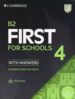 KNYGA Bookshop B2 First for Schools 4 Student's Book with Answers with Audio with Resource Bank
