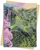 KNYGA Flame Tree Studio Annie Soudain: Foxgloves and Finches Greeting Card Pack