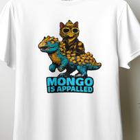 Mongo Is Appalled Cat Bird T-Shirt, Funny Cat Shirt, Weird Animal Graphic Tee, Retro Humor Tee, Cool Cat Sunglasses Shirt, Meme Style Gift5 4XL