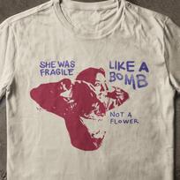 Feminist Rage Apparel, Berlin Horror Movie Shirt, 80s Thriller Art, Avant-Garde Cinema Top, Fragile Like A Bomb Tee M