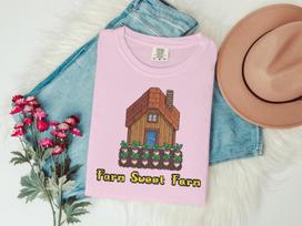 Stardew Valley Shirt Indie Video Game Tee Cozy Gaming T-shirt Pixel Art Farm Sweet Farm Aesthetic Gamer Gift Retro Gaming Comfort Colors 4XL