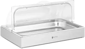 Bufeto vitrina su rolltop dangčiu GN 1/1 85 skaidri