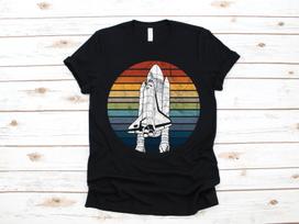 Retro Astronaut Spaceship Space Exploration | T-Shirt |T-shirt | T-shirt | T-shirt | Tank Top XL