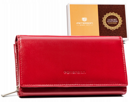 Klasikinė ilga moteriška piniginė su RFID Peterson