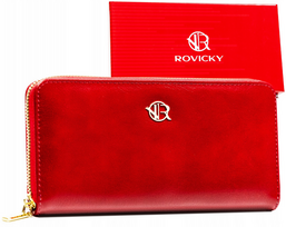 Didelė stilinga moteriška piniginė su užtrauktuku iš „Rovicky“