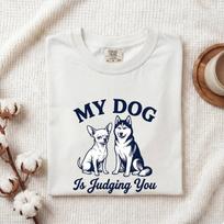 Chihuahua Husky Shirt Dog Humor Gift Women Vintage Tee Pomsky T-Shirt Dog Fan Retro Tshirt Funny Graphic Hand Drawn Duo Tshirt 3XL