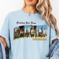 Denver Colorado Graphic Tee, Vintage Mountain Shirt, Retro Colorado Travel T-Shirt 2XL