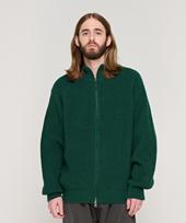 Cargo Bros Cb Over-Knit Zip-Up (Green) Free