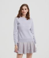 I Parka Pansy Long Sleeve Knit Top Light Purple/L