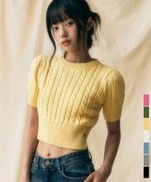 Viva Sers Tweet Twist Knit - 7Col Olive/S