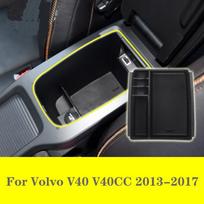 My good car For Volvo V40 V40CC 2013-2017 Car Center Console Armrest Storage Box Organizer Tray Accessories 2016 2015