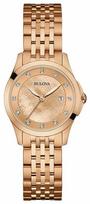Laikrodis BULOVA 97S112. Kwarcowy, Kolor rožinė. Kobieta.