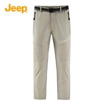 JEEP Men's Summer Ice Silk Quick-Dry Casual Outdoor Pants 2XL smėlis