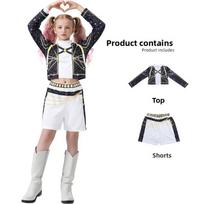 Kpop Demon Hunters Costume Sets For Kids With Soft Cotton Blend For Halloween And Party Fun 4-5Y