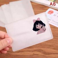 Spoof Transparent Card Holder Bus Business Card Case Bank Credit ID Card Holder Cover Identification Card Container Holder A6