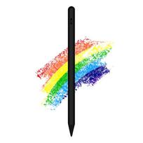 Active for Android Ipad Tablet Phone Fast Charge Universal Stylus Pencil Writing Rechargeable Touch Screen Pen juoda