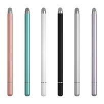 2-in-1 Rechargeable Stylus Pen for iPad iPhone Magnetic Cap Cap Compatible Touch Screen Accessories for Writing Metal Plastic balta