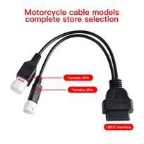 Motorcycle Yamaha 3Pin 4Pin And Honda 6Pin OBD2 Diagnostics Connector Cable For Yamaha Motorbike OBD Extension Cable Adapter For Yamaha 3P 4P