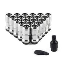 20PCS Aluminum Racing Wheel Lug Nuts - M12x1.25/M12x1.5 Tuner Nuts for Toyota Honda Nissan M12x1.25 juoda