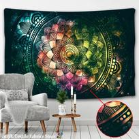 Indian Mandala Tapestry Wall Hanging Sandy Beach Throw Rug Blanket Camping Tent Travel Mattress Bohemian Sleeping Pad Tapestries 100X70CM
