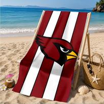 Cardinals Team Spirit Beach Towel, Quick-drying, Easy to Care for, Suitable for Both Fitness and Beach Vacations,Sports Essential 70cmx140cm(27x55inch)