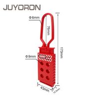 Lock out Tag out Hasp Lockout Industrial Safety Loto Hasp 3/4/6 Holes Multiple Isolation Steel Aluminum Nylon Plastic Padlock JLH43