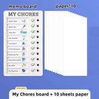 My Chores Memo Board To Do List Paper Set Detachable Daily Planner Calendar Task Maker Checklist Office School A7188