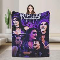 Rhea Ripley Flanelinis pledas Super minkštas pledas sofai, lovai, kelionėms Juokingas lovatiesė Sofos lovos užvalkalas 75X95CM