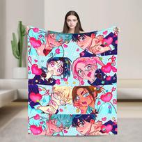 Svetimo etapo anime pledas flanelinis Mizi Sua Till Ivan Hyuna Luka lengvas kelioninis pledas lėktuvui lovos kilimėlis 75X95CM