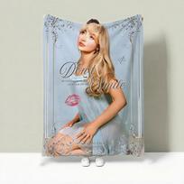 Singer S-Sabrina Carpenter Mesti lengvas 240g flanelės pledas Minkštas draugiškas odai vasaros vėsinimui 75X95CM