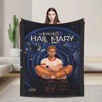 Projektas „Hail Mary“ flanelinis pledas Šilti patalynės užtiesalai sofai, lovai Dekoratyvinis juokingas lovatiesė Sofos lovos užvalkalas 75X95CM