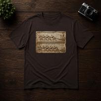 Boss Vs Leader T-Shirt Funny Office Humor Graphic Tee Corporate Stoic Shirt Ancient Roman Bas Relief T-shirt Business Motivation Back Print 3XL