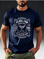 Vyriški madingi marškinėliai su roko vintažine tema „PEARL JAM 1990 Seattle“ Klasikinis spaudinys S įvairiaspalvis