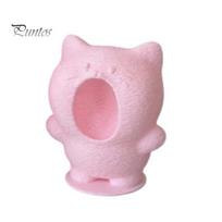 Small Ornament for Car Dashboard 3D Printed Screaming Cat Figurine, Cute Cartoon Desk Decor with Storage Function, Stress Relief Desktop Accessory S