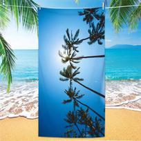 Coconut Palm Trees Beach Towel Microfiber Tropical Beach Beach Towels for Travel Quick Dry Super Absorbent Sand Proof Bath Towel 50x100cm