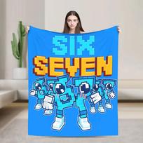 Brainrot 67 (Six-Seven-Eight) Italian Game Blanket | Ultra-Soft Fleece | Bed & Bedroom Throw Blanket (Flat Print) Size: 75*100cm, Weight: 230 GSM