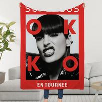 S-Superbus OK KO Blanket Throw Super Cosy Plush Living Room Sofa Couch Childish Birthday Gifts Size: 75*100cm, Weight: 230 GSM